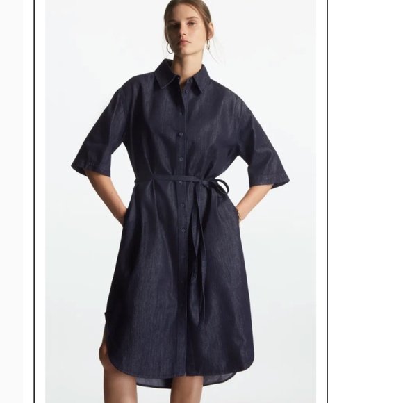 COS Dresses & Skirts - COS Belted Denim MIdi Shirt Dress NWOT/sz 6
